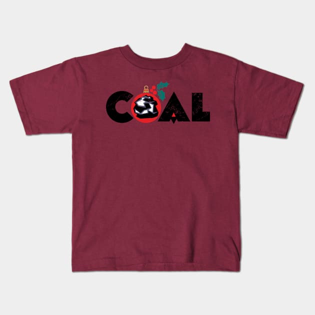 a Lump of Coal Kids T-Shirt by StudioPM71